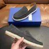 Comercio Exterior Venta Caliente Zapatos de Pescador sin Cordones Parte Superior de Gamuza de Piel de Vaca Suela Suave Mocasines Transpirables Diarios para Hombre