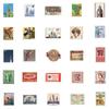 50 pegatinas retro de viaje con sellos, para maletas, carritos, portátiles, tazas de agua, grafitis, pegatinas impermeables.