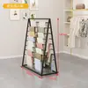 Expositor de Lenços de Chão, Suporte para Lenços de Seda, Cabide Multi-Camadas para Calças e Tecidos, Expositor e Rack de Armazenamento para Papel de Presente, Rack de Ferro de Parede