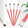 Vara de Plástico Caneta de Linha de Nylon Pincel Digital para Tinta a Óleo Boneca de Vinil Pincel Pintado Pincel Pintado para Gesso Cerâmica