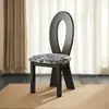 Silla con Llave de Sirena Estilo Francés, Silla de Comedor de Madera Maciza, Nueva Silla de Lujo para Uso Doméstico, Silla con Respaldo de Diseñador, Mesa y Sillas de Comedor Vintage