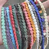 Cuentas Sueltas de Piedra Volcánica en Forma de Corazón, Cuentas de Piedra Volcánica de Colores, Accesorios para Joyería DIY Semi-terminados al por Mayor