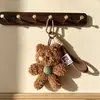 Nuevo y lindo colgante de muñeco de animal de peluche de dibujos animados, simple y versátil, con un toque de alta gama, adecuado para bolsos y llaveros