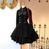 Vestido de Cosplay Retro Renacentista con Lazo y Volantes de Manga Larga Vestido Festivo 9099