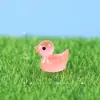 Artesanías de resina de pato con brillo en la oscuridad de paisaje transfronterizo de colores, adornos de escritorio DIY para paisajismo con musgo, personalizable