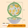 Vajilla de Melamina para Exportación Estilo Lujo Ligero Juego de Plato y Plato Tazón para Ensalada para el Hogar Plato Creativo de Encaje de Limón Estilo Europeo Venta al Mayoreo
