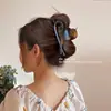 Nuevo Pinza de Garra de Alto Gama Estilo Francés Retro Nicho para Mujer, Pasador Elegante Grande para la Parte Posterior de la Cabeza, Accesorio Simple para el Cabello