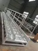 Escalera de Embarque de Aleación de Aluminio para Embarcar y Desembarcar Barcos, Peldaños Curvos Antideslizantes con un Ancho de 600 mm