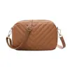 2026 Bolsa Pequena Quadrada Bordada em V Personalizada, Bolsa Transversal de Ombro Moderna e Simples para Mulheres, Porta-Celular e Porta-Moedas, Dropshipping de Peça Única
