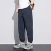 Pantalones de verano para hombre, finos, multibolsillos, rectos, de seda helada, holgados, informales, de secado rápido