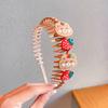 Tiara Infantil para Menininhas para Controlar Cabelos Soltos, Tiara de Desenho Animado para Bebê que Não Danifica o Cabelo, Elásticos de Cabelo, Acessórios de Cabeça, Presilhas de Cabelo
