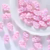 Macaron plateado color sólido nube agujero pasante cuentas sueltas con cuentas cadena para teléfono móvil llavero accesorios cuentas de resina lote