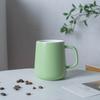 Caneca de cerâmica para casa estilo nórdico rede vermelha ins criativa com tampa e colher copo de água caixa de presente caneca de café simples