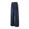 2025 Novo Verão Seda Gelada Caimento Renda Fina Cadarço Calça Cimitarra Versátil Caimento Calça Seda Gelada Conjunto de Duas Peças Masculino Casual