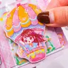 Serie Qiqi Mecanismo Libro DIY Kit de Materiales Hechos a Mano Pegatinas Escena de Niña Linda Libro Mecanismo