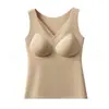 Venda Direta da Fábrica Bestseller Transfronteiriço Colete Quente de Malha com Decote em V para Mulheres Quente para a Barriga Sem Costura Modelador Corporal Outono/Inverno Roupa Íntima