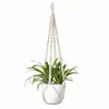 Cuerda de Algodón Tejida a Mano Estilo Bohemio Maceta para Plantas y Flores Cesta Colgante Bolsa de Red Cuerda para Colgar Colgante de Pared Cuerda para Colgar