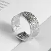 Anel Estilo Coreano Estilo Ins Feminino Design de Nicho Anel de Pérola Transfronteiriço Retrô Luxo Leve Simples Anel Aberto