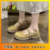Sapatos versáteis e delicados estilo fada, sapatos sociais estilo francês, nova coleção verão e outono 2026, sapatinhos de couro, sapatilhas Mary Jane macias para noite