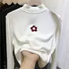 Nova camada de base térmica da moda e tendência outono/inverno para crianças, gola alta meia-manga para meninas, top quente e casual para crianças mais velhas