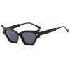 Nuevas gafas de sol de moda estilo ojo de gato vintage Y2K para chicas sexys, personalizadas, de pasarela europea y americana, ligeras, de lujo, con el mismo estilo de las celebridades de Internet.