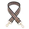 Nueva correa de hombro ancha con diseño de jacquard de diamantes de colores, gruesa y larga, accesorios para bolsos, correa para bolso cruzado.