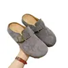 Meias-sapatilhas Femininas de Solado Grosso para Exterior com Biqueira Fechada, que Aumentam a Dopamina, Birkenstock Novas Sapatilhas Slip-On Preguiçosas para Primavera e Outono