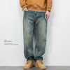 Jeans Rectos Sueltos Gruesos Estilo Retro con Forro de Polar para Otoño e Invierno para Hombre, Marca de Moda, Pantalones Casuales Elásticos de Tallas Grandes