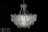 Novo Salão de Casamento Adereços de Ferro Lâmpada Prateada Eletrogalvanizada Lâmpada de Teto de Cristal Iluminação Adereços de Casamento Lustre de Corrente de Cristal
