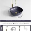 Maotao Colorido Simple Lavabo de Mesa Hogareño Baño Lavabo Cerámico Balcón Apartamento Pequeño Lavabo Artístico Lavabo