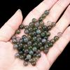 1918-6mm conta redonda não porosa ágata amarela ágata vermelha conta solta jade Dongling pedra olho de tigre acessórios de embutir para brincos DIY