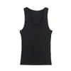 Comercio Exterior 2026 Otoño Nuevo Estilo Europeo y Americano Moda Femenina Casual Holgado Versátil Sin Mangas Canalé Superior 3253301