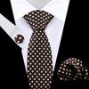 Corbata de Negocios para Hombre Pañuelo de Bolsillo Traje Vestido Banquete Camisa Rojo Negro Polo Lunares Cuadros Corbata de 8cm