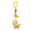 Oro Puro 999 Oveja Oveja Obtén Mil Millones Colgante de Oro Borrego del Zodiaco Año de Nacimiento Teléfono Móvil Cuerda Roja Adorno para Bolso Regalo Personalizado