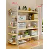 Prateleira de Armazenamento para Mesa, Organizador de Mesa, Estante Multi-Nível para Exibição de Livros, Painel Perfurado para Mesa de Escritório