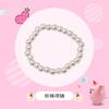 6 pontos 3 brinquedo princesa boneca colar acessórios pingente de moda pulseira de pérolas brincos jóias textura de vidro
