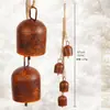 Campanas de Navidad más vendidas de Amazon, campanas de hierro vintage, colgantes de campana de cuerda de cáñamo retro, decoraciones de corona para colgar en la puerta