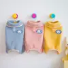 Roupa de Pelúcia de Quatro Pernas para Cães, Roupa para Pets de Cães Pequenos e Gatos, Roupa de Lã de Quatro Pernas com Gola 24 Cores para Outono e Inverno
