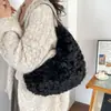 Bolso Tote de Lana de Cordero para Mujer Gran Capacidad Bolso Grande Otoño Invierno Versátil para Viajar Bolso de Mano de Felpa Bolso de Hombro Bolso Cruzado Bolso Peludo