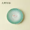 Bandeja de té pintada a mano con conejo de la luna Ino Kiyomatsu en color degradado y un sentido de sofisticación, soporte para tetera de infusión en seco, accesorio para ceremonia del té