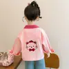 Chaqueta de Dibujos Animados para Niña Primavera 2026 Nuevo Estilo Chaqueta de Dibujos Animados para Bebé Niña Infantil con Solapa Top Versátil de Moda Tendencia