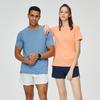 T-shirt desportiva roupa de secagem rápida verão fino solto top casual roupas de corrida masculinas e femininas treino de basquetebol Ice Silk manga curta