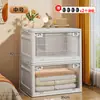 Caixa de Armazenamento de Roupas, Armário Organizador Doméstico, Caixa de Armazenamento Dobrável de Grande Capacidade, Armário de Armazenamento de Plástico para Brinquedos e Roupas