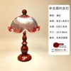 Luminária de Mesa Cogumelo Rosa Romântica Estilo Francês, Luminária de Cabeceira de Quarto Ondulada de Luxo Leve, Luz Noturna Decorativa Estilo Ins