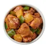 Pollo estofado con verduras congelado Guyan, paquete de 200 g para cocinar en tazón pequeño, ideal para llevar.