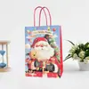 Amazon Festa Transfronteiriça Natal Principal Novo Natal Portátil Sacola de Papel Sacola de Papel de Presente Fofa Papai Noel