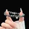 Nuevo Pulsera de Borla con Cuentas de Estilo Chino, Exquisita y a la Moda, de Nicho, Bidimensional, Lujo Ligero, Versátil, Apilable, Pulsera de Cuentas Impresionantemente Hermosa