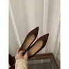 Sapatilhas vermelhas de camurça bico fino estilo francês, sapatos femininos, nova coleção 2025, primavera/outono, sapatos pretos elegantes para trabalho