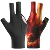 Guantes Profesionales de Snooker Antideslizantes, Resistentes al Desgaste, Transpirables de Tres Dedos, Estilo Nuevo, para Juegos de Billar Y258
