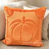 Série Abóbora Outono 2026 Laranja Acolchoado Pelúcia Fronha Cruzamento Decoração Festa de Halloween Capa Almofada de Sofá